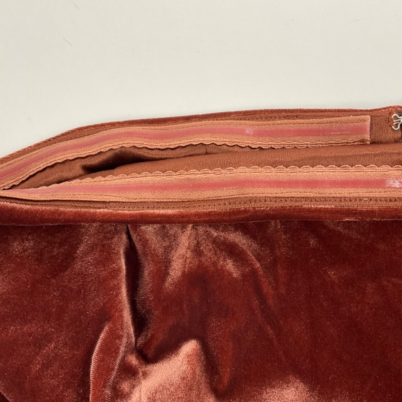 NWT Revelry Velvet Tube Top Terracotta Color Sleeveless Bustier size L - Picture 7 of 15